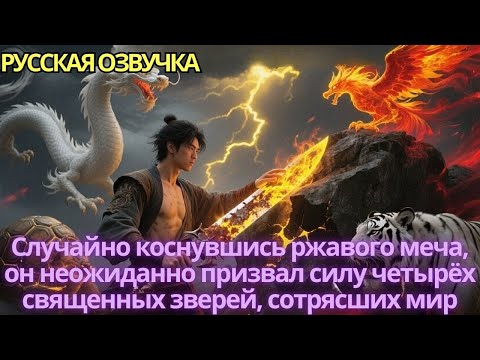 Видео: Случайно коснувшись ржавого меча, он неожиданно призвал силу четырёх священных зверей, сотрясших мир