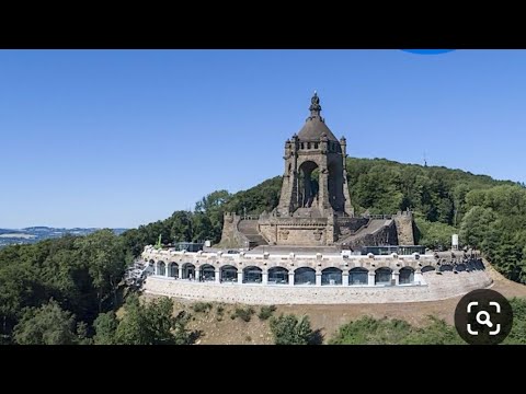 Видео: Манумент Кайзеру. Германия город Минден.