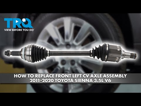 Видео: Как заменить передний левый приводной мост в сборе на Toyota Sienna 3.5L V6 2011-2020 гг.