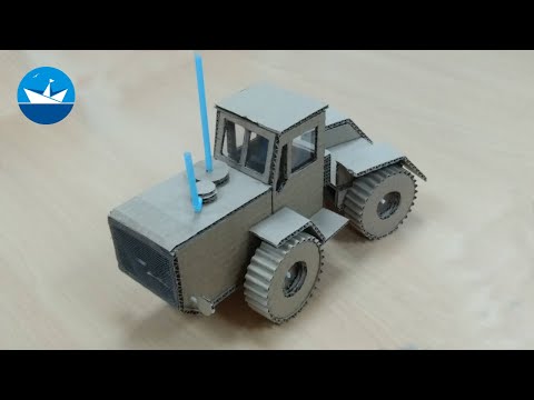 Видео: Трактор Т-150 из картона/Tractor T-150 made of cardboard/DIY