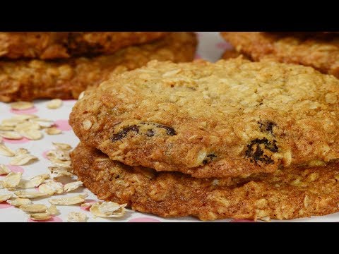 Видео: Овсяное печенье с изюмом (классический вариант) - Joyofbaking.com
