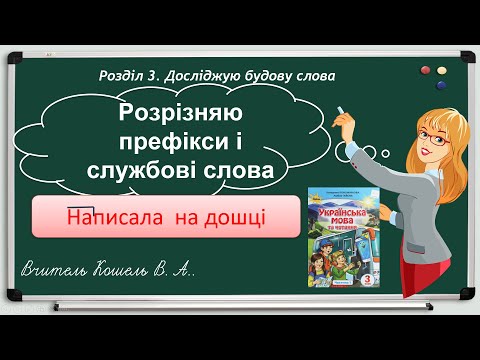 Видео: Розрізняю префікси і службові слова 3 клас