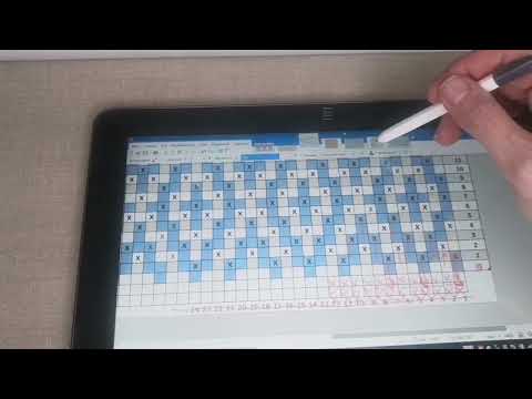 Видео: Как читать мозаичные схемы при вязании с обрывом нити в конце ряда