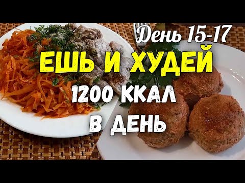 Видео: ПОХУДЕНИЕ без Диет Меню на 1200 Ккал Худеем Вместе 15-17 день