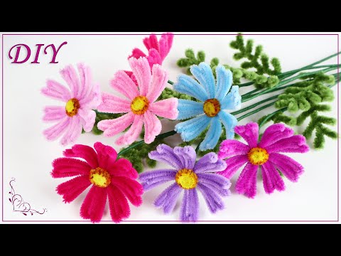 Видео: 🌸 ЦВЕТЫ КОСМЕИ из синельной проволоки 🌸 Pipe Cleaner Flowers