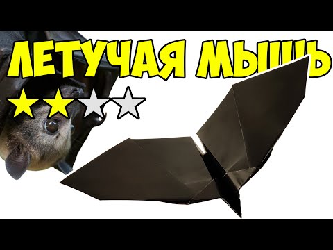 Видео: РЕАЛЬНО Летает! Самолет бумажная птичка как летучая мышь. Он реально машет крыльями