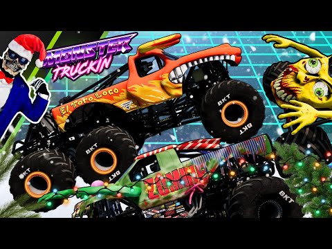 Видео: Monster Jam БЕЗУМНЫЕ гонки, фристайл и скоростные прыжки #105 | BeamNG Drive | Grave Digger