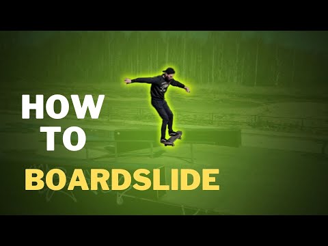 Видео: КАК СДЕЛАТЬ БОРДСЛАЙД НА СКЕЙТБОРДЕ / HOW TO BOARDSLIDE #скейтбординг