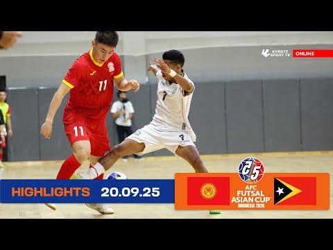Видео: HIGHLIGHTS | Кыргызстан - Восточный Тимор Отборочные игры Кубка Азии 2026 по футзалу