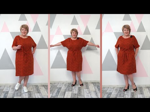 Видео: Платье на кулиске с цельнокроеным рукавом и карманами. Моделирование и раскрой