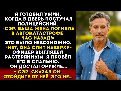Видео: Полиция заявила, что моя жена погибла час назад... Но я видел её спящей в нашей постели. кто она?