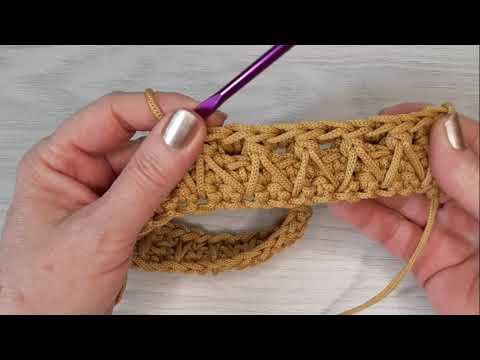 Видео: Объёмный узор крючком.