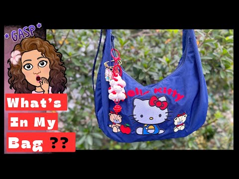 Видео: Что в моей сумке? 🎀✨ Сумка Baggu Hello Kitty Crescent | MINISO Haul