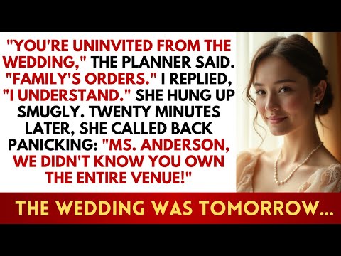 Видео: Организатор свадьбы сестры не пригласила меня по приказу семьи. Потом она узнала, что я владелец ...