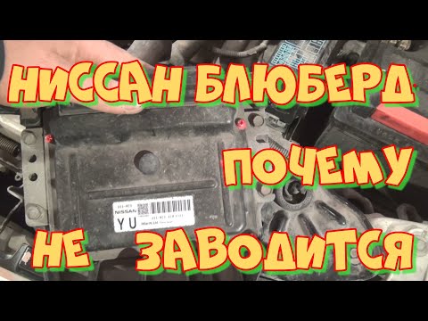 Видео: Ниссан Блюберд QG18DE не заводится, неисправный ЭБУ.