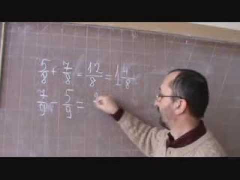 Видео: 052701 Додавання й віднімання звичайних дробів з однаковими знаменникам - 5 клас