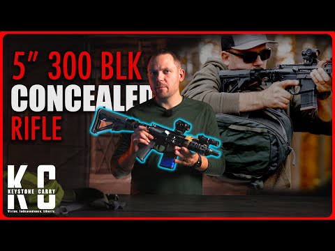 Видео: 5-дюймовый рюкзак 300 BLK (скрытое ношение винтовки)