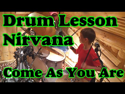 Видео: Nirvana  Come As You Are Drums Урок Игры На Барабанах Drum lessons