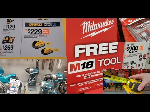 Видео: Распродажи Инструмента в Home Depot на День Отца (Dewalt, Milwaukee, MakitaXGT)