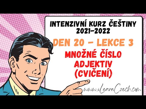 Видео: Курс чешского 20.3: Множественное число прилагательных (упражнение)