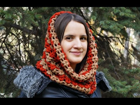 Видео: Шарф-снуд крючком для начинающих.