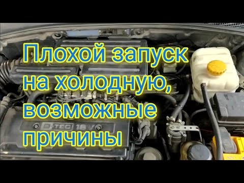 Видео: Плохой запуск на холодную, возможные причины, пример диагностики.