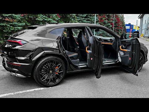 Видео: Lamborghini Urus SE Akrapovic 2025 года — дикий экзотический спортивный внедорожник!