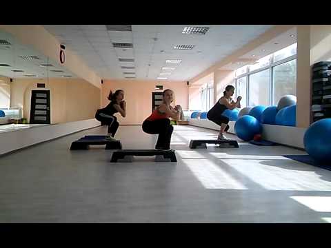 Видео: Кардио на степе | Степ аэробика  | Step aerobic | Cardio
