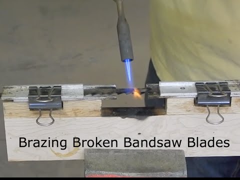 Видео: Пайка сломанных ленточных пил