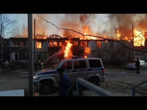 Видео: Пожар.... г. Лянтор.