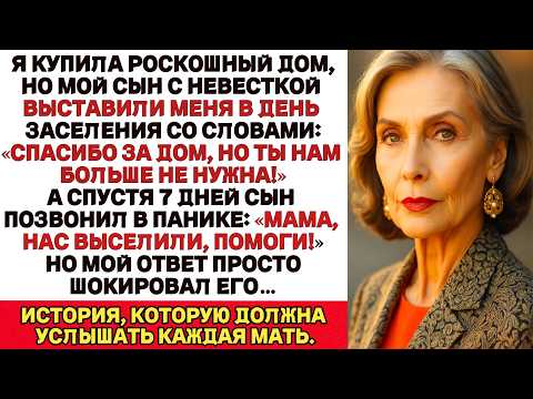 Видео: Я купила роскошный дом, но в день новоселья мой сын с женой выгнали меня, и...
