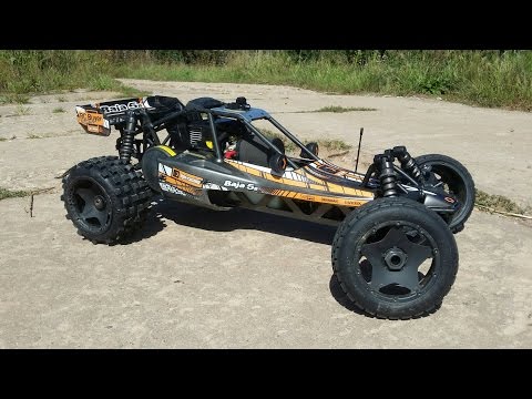 Видео: Обзор бензиновой радиоуправляемой модели HPI Baja 5B 2.0 и замер на треке