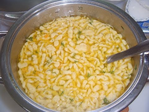 Видео: Суп с клёцками ( Spätzle). Маринкины творинки