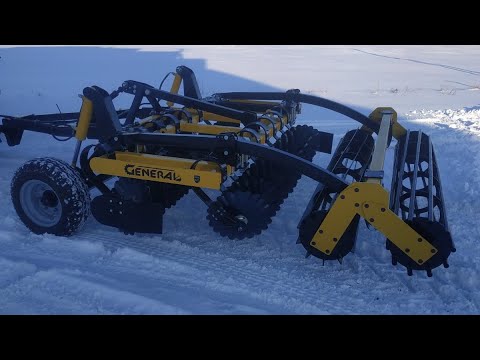 Видео: Лущильник 2.6 м. причіпний від GENERAL