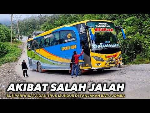 Видео: Результат неправильного пути!! Автобусы и грузовики спускаются по крутым склонам