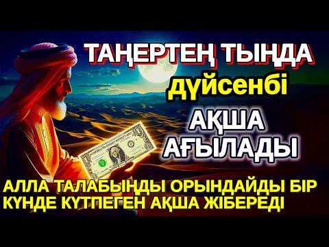 Видео: Тыңда Өте күшті дұға дүйсенбі, Алла бір күнде ойламаған ақша байлық жібереді,Қарыздан Құтылып