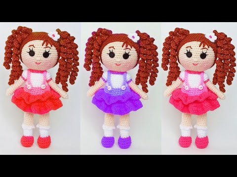 Видео: Кукла амигуруми . Каркасная кукла . Вязаные игрушки .Crochet dolls / crochet realistic doll .Часть 4