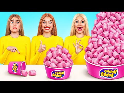 Видео: Большая, Средняя или Маленькая Тарелка Челлендж | Смешные Ситуации на Кухне от Mega DO Challenge