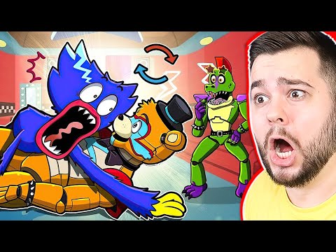 Видео: ХАГИ ВАГИ СТАЛ ФРЕДДИ Мульты FNAF SECURITY BREACH и POPPY PLAYTIME Анимации