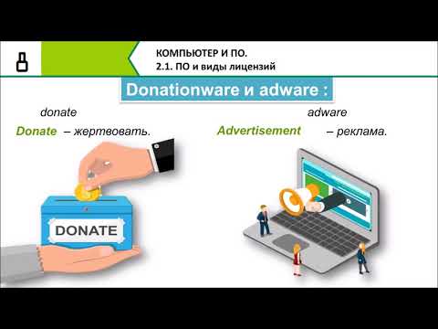 Видео: Программное обеспечение и виды лицензий. 8 КЛАСС. 2.1