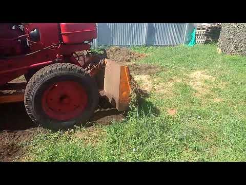 Видео: Планировка участка трактором #юмз