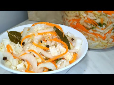 Видео: Обалденная Закуска из Пекинской Капусты! Как Вкусно Мариновать?