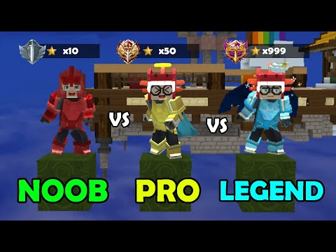 Видео: NOOB vs PRO vs LEGENDARY в Bedwars!! (Блокман ГО)