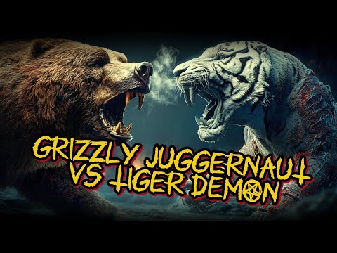 Видео: Гризли VS Тигр. Кто король монстров?  #EpicBattle #Kaiju #БитваМонстров #тигр #гризли