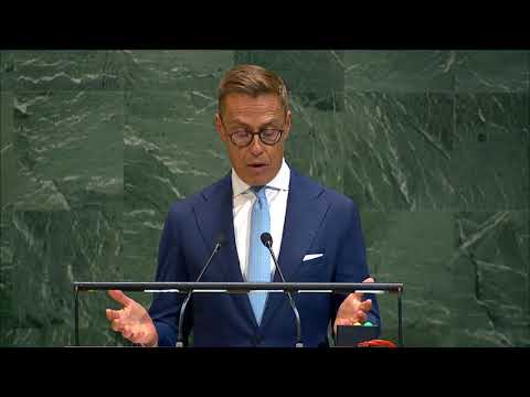 Видео: Выступление президента Финляндии Александра Стубба на 80-й сессии Генассамблеи