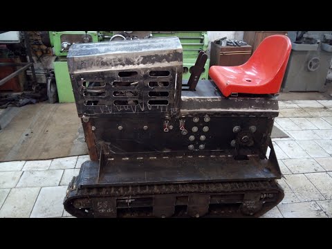 Видео: Мини дозер ,мини бульдозер, почти магнатрак MAGNATRAC 