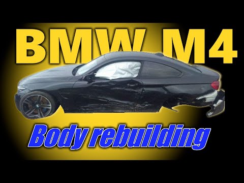 Видео: BMW M4 F82. The left side restore. Ремонт левой стороны.