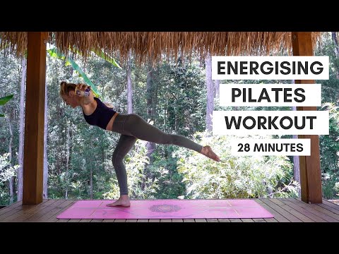 Видео: Энергетическая тренировка ПИЛАТЕС на всё тело | 28 минут (гантели по желанию). Эшли Фримен