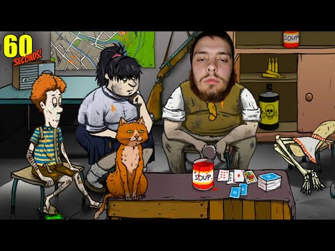 Видео: Выживание в ядерном бункере | 60 Seconds! | Прохождение