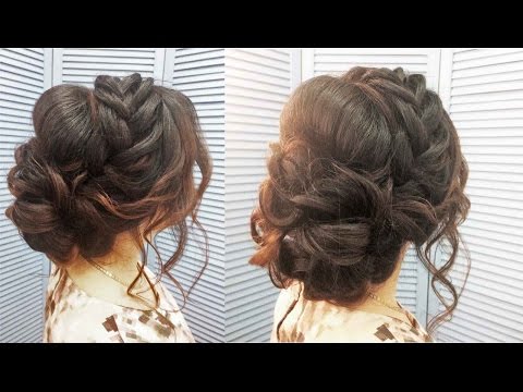 Видео: Свадебная прическа,вечерняя,прическа на выпускной. Wedding, evening, prom hairstyle